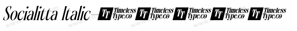 Socialitta Italic字体转换